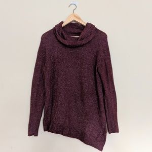 Abercrombie Asymmetrical Cowl-neck Sweater